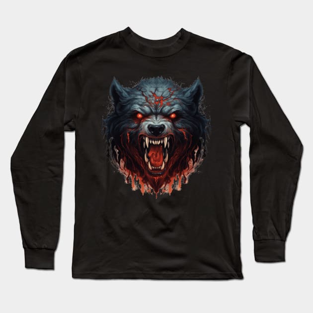 Diablo Druid Werebear Bear Crest Long Sleeve T-Shirt by Nightarcade